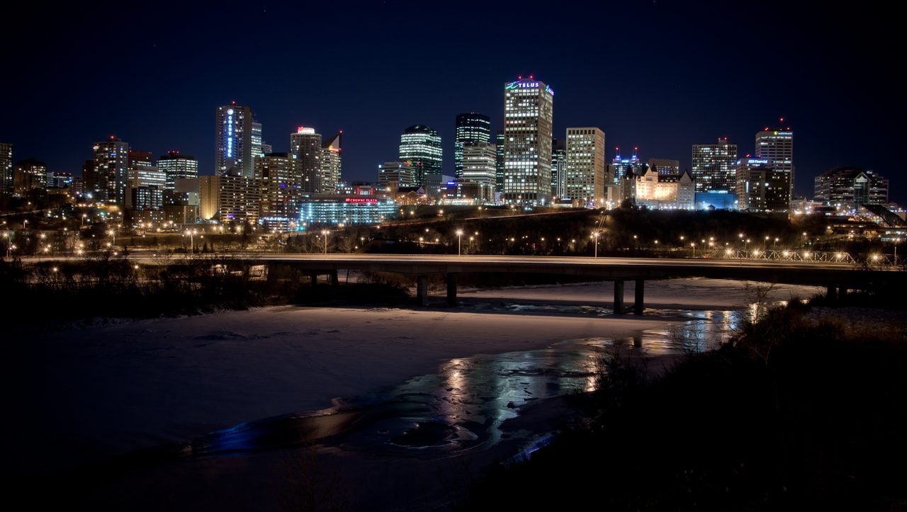 Edmonton Skyline at night