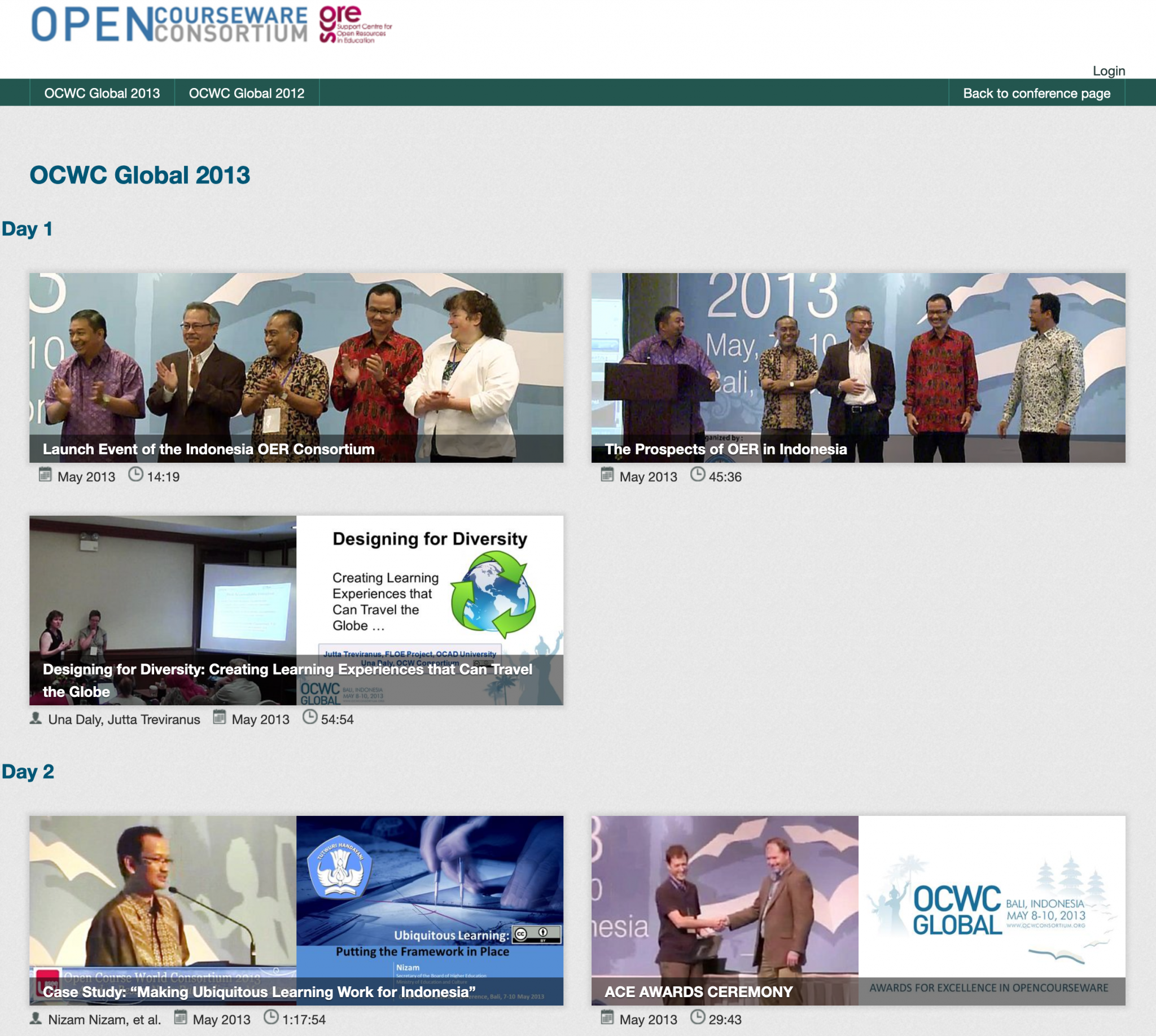 Conference History – OEGlobal Conference 2024
