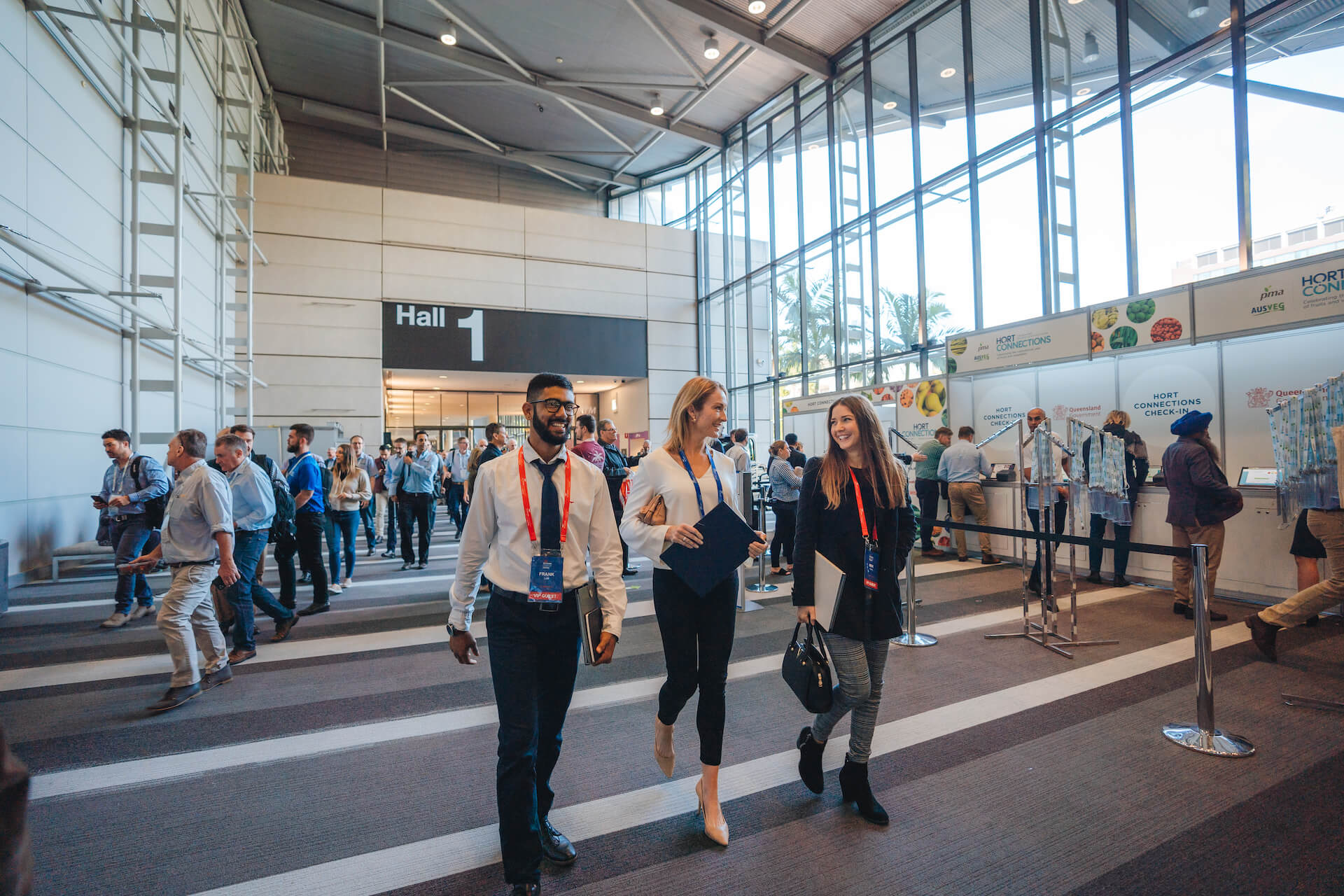 Exhibition area at the Brisbane Convention & Exhibition Centre