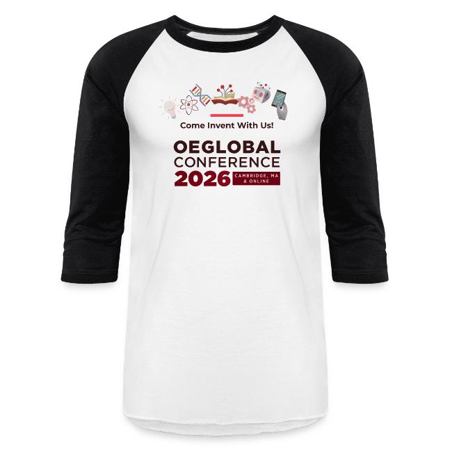 Long sleeve tshirt with the OEGlobal Conference logo on the chest